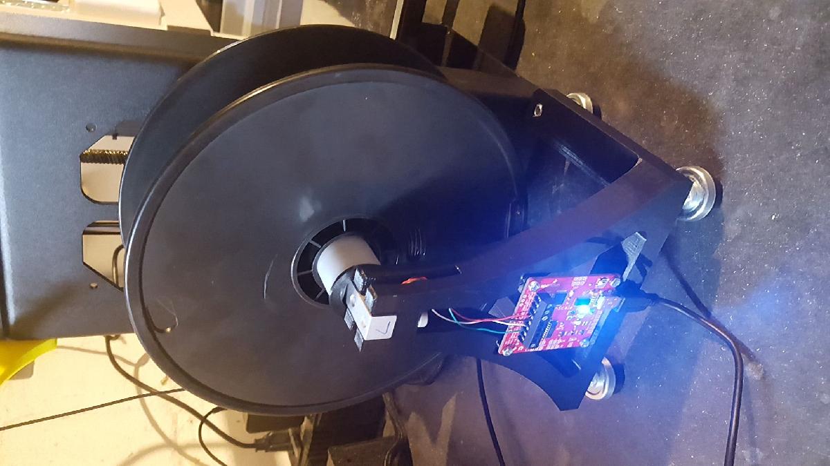 Suporte de filamento com sensor de peso