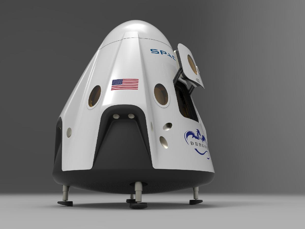 Modelo de superficie do Dragon 2