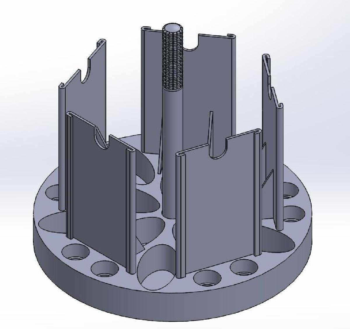 Suporte para Kit de Teste V2 (Aquaponia/Aquario etc)