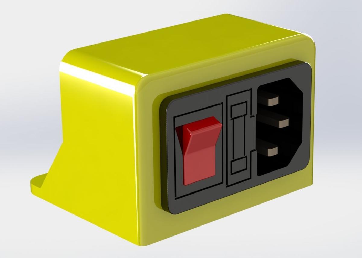 Tomada AC 3dpBurner2 com interruptor