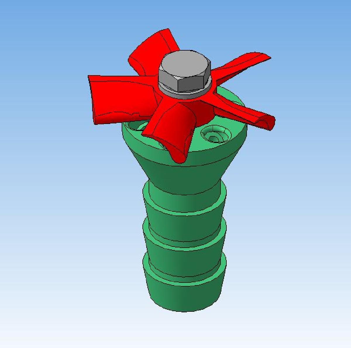 Aspersor de jardim com rotor auto dirigido