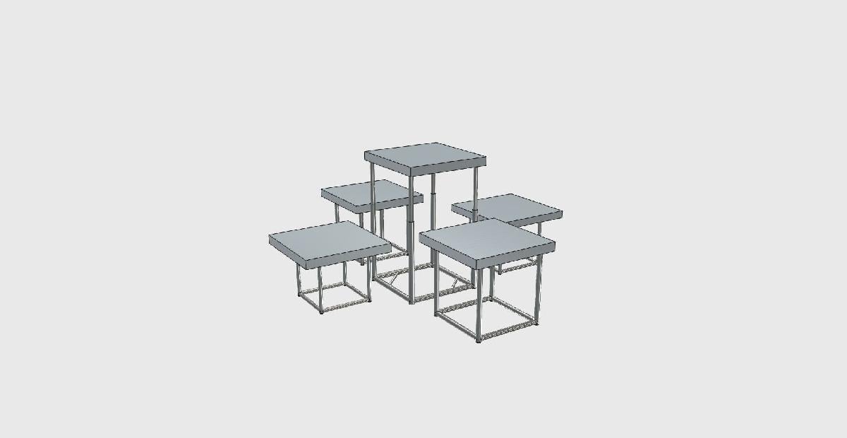 Conjunto de mesa e banqueta que economiza espaco (HCI hw2)