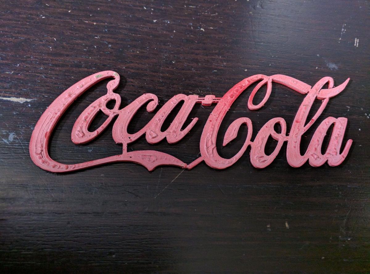 estencil da Coca Cola