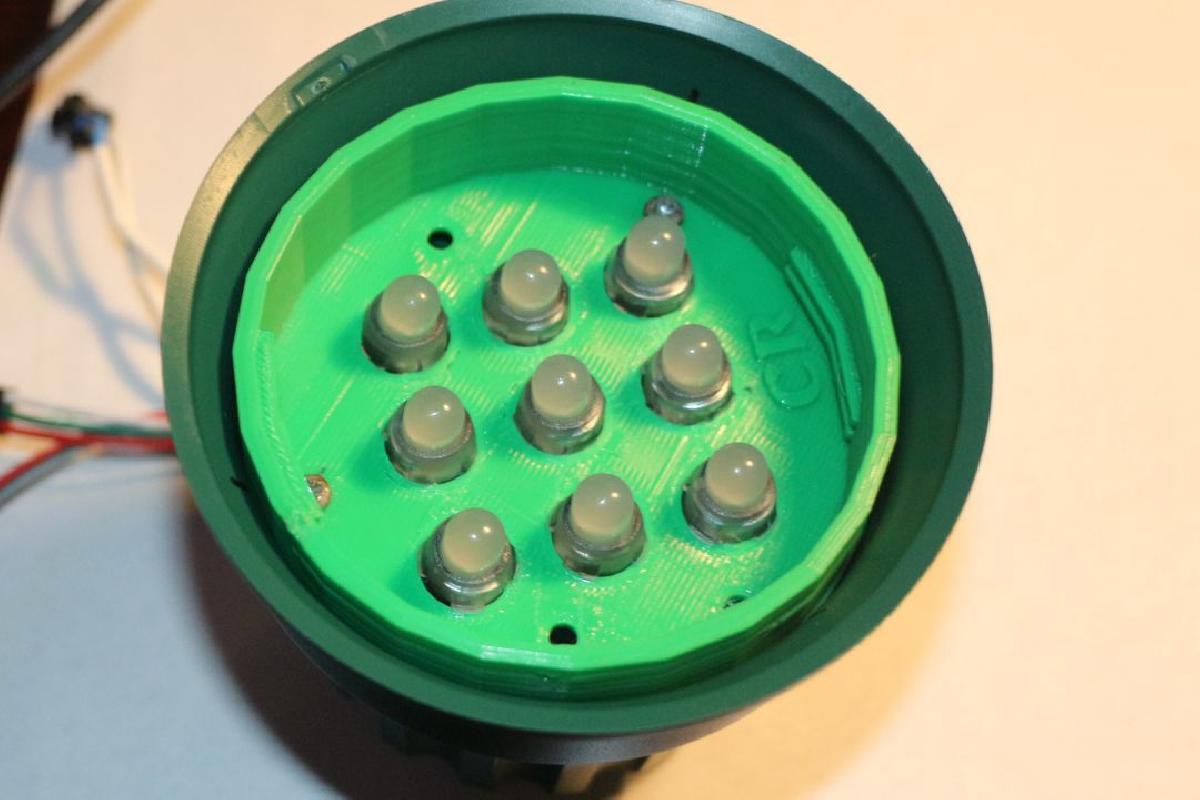 9 luzes LED em formato de disco para luzes de Natal realmente grandes