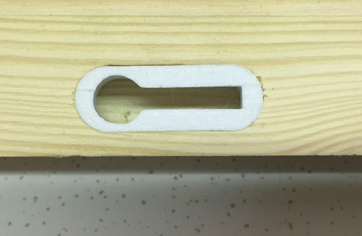 Buraco de fechadura para Festool Domino 10mm