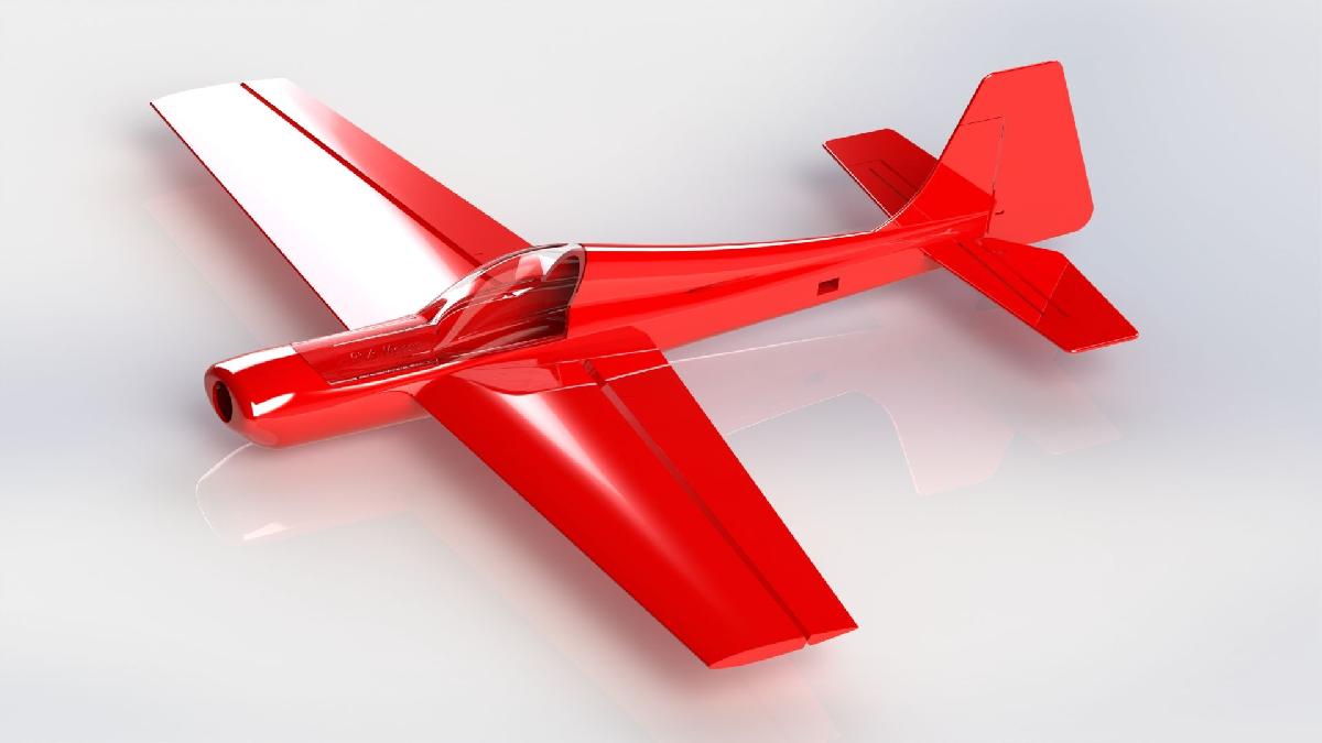 O PLA Moose! aviao RC de 1000mm.