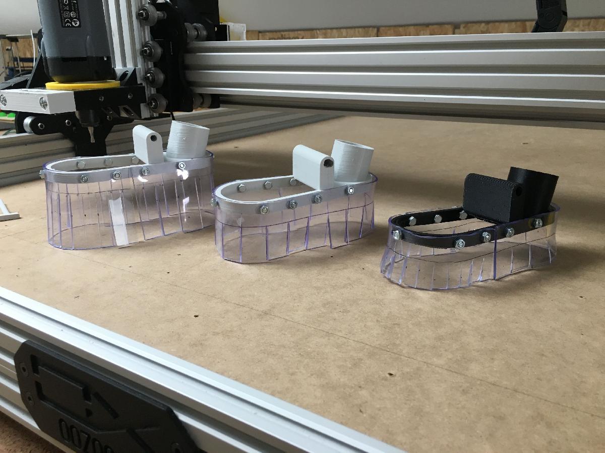 Sistema de sapato de poeira para CNC