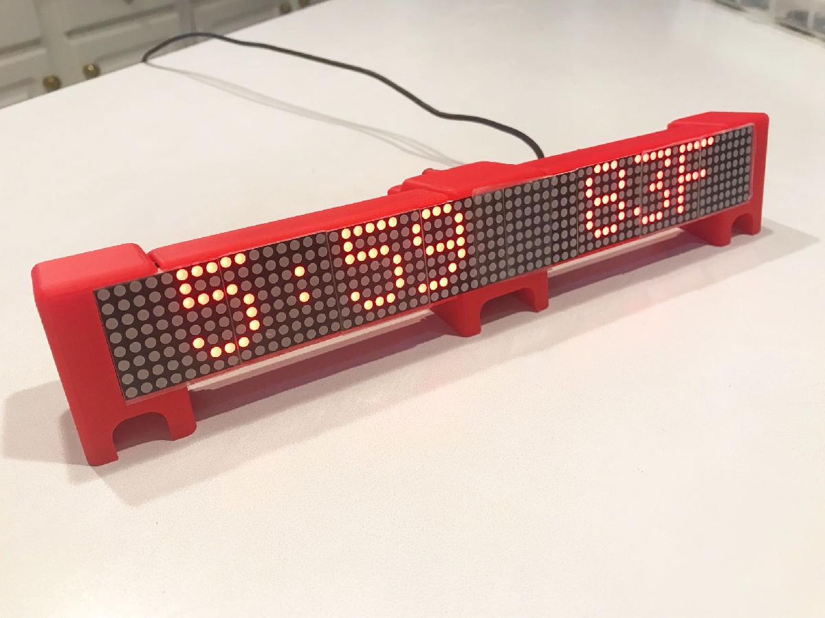 Marquee de Rolagem Dupla ESP8266 para Noticias, Clima e Relogio