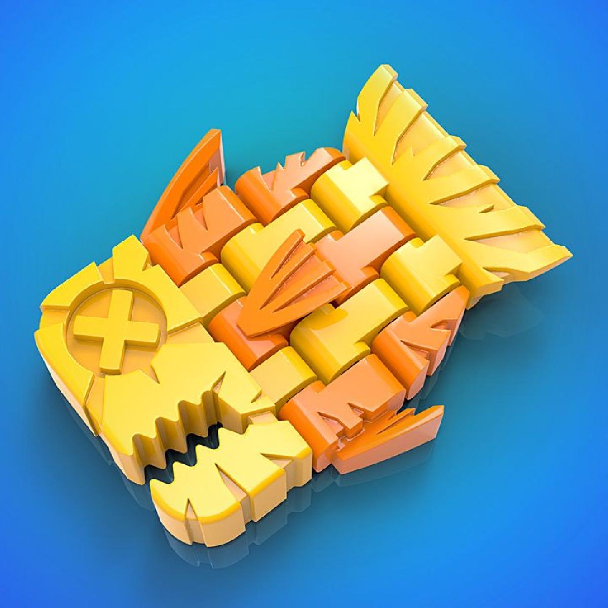 Graphica: Peixe   3DKitbash.com   Imprimir e Jogar