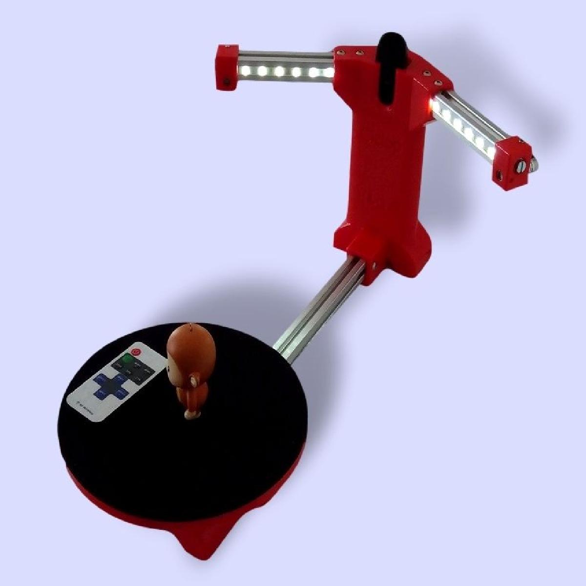 remix ciclop bq com extrusao em T e luzes LED com controle remoto RF