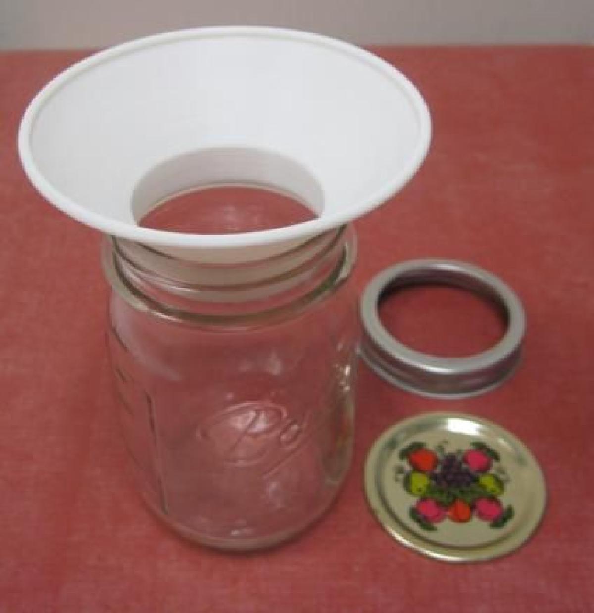 Funil de Conserva para Pote de Pint ou Meio Pint de Boca Larga Ball ou Mason