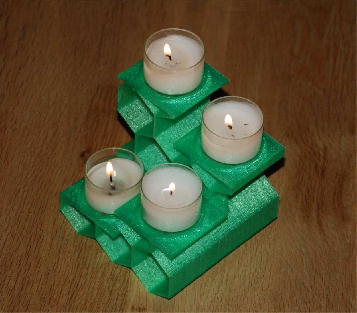 Escada de Vela de Cha de Tubos Hexagonais