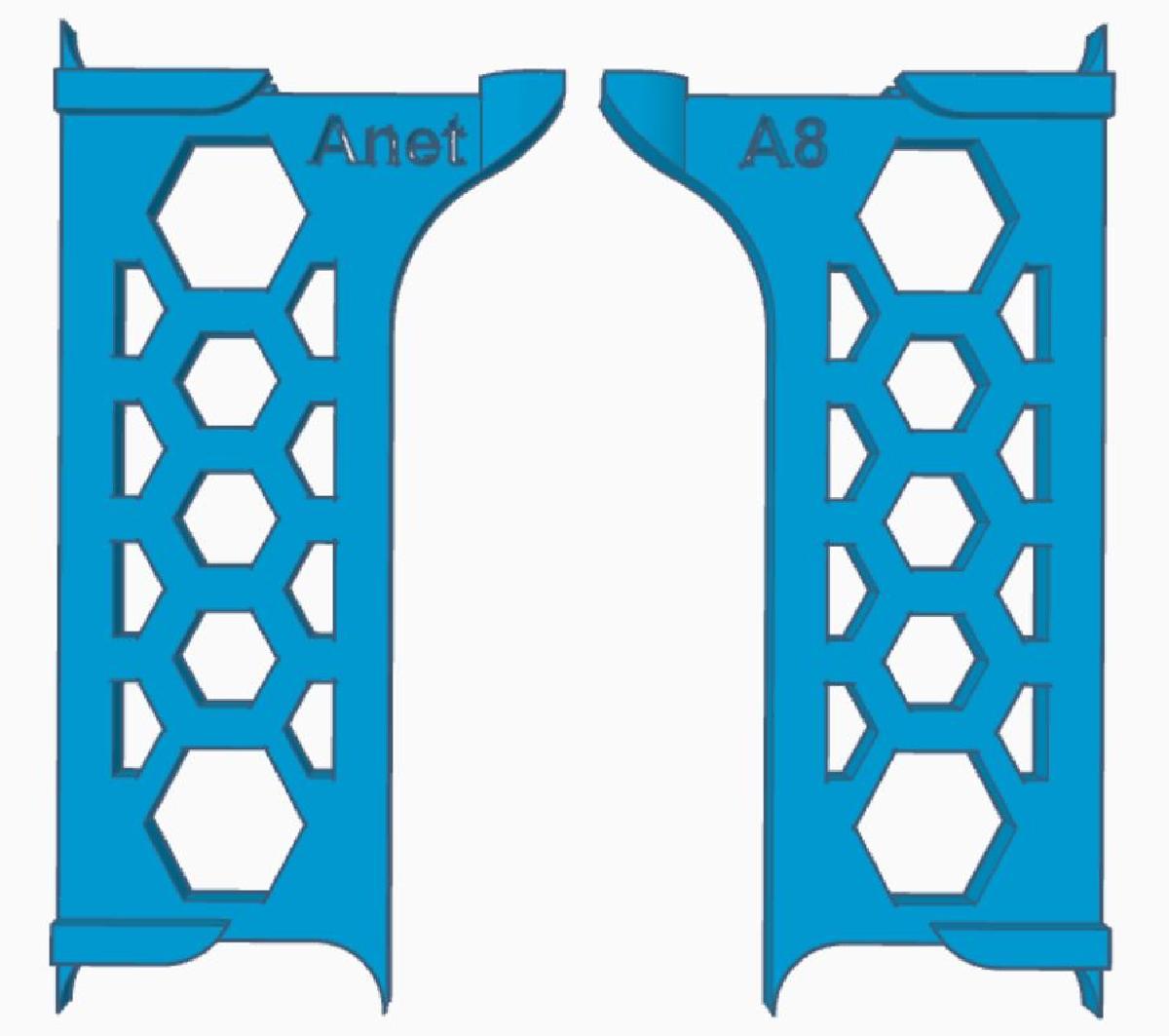 Estabilizador de Quadro Ultimate Anet A8   HEX REMIX
