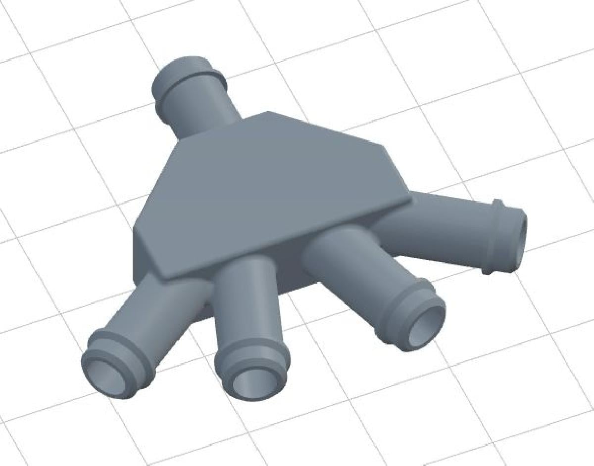 Divisor 4 vias 6mm