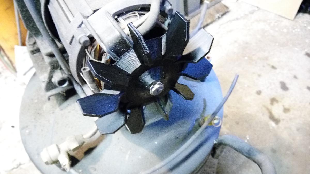 Ventilador de Compressor de Ar (substituicao para motores de compressor de eixo comum de 14mm)