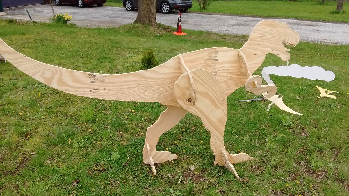 Arte de Jardim T Rex