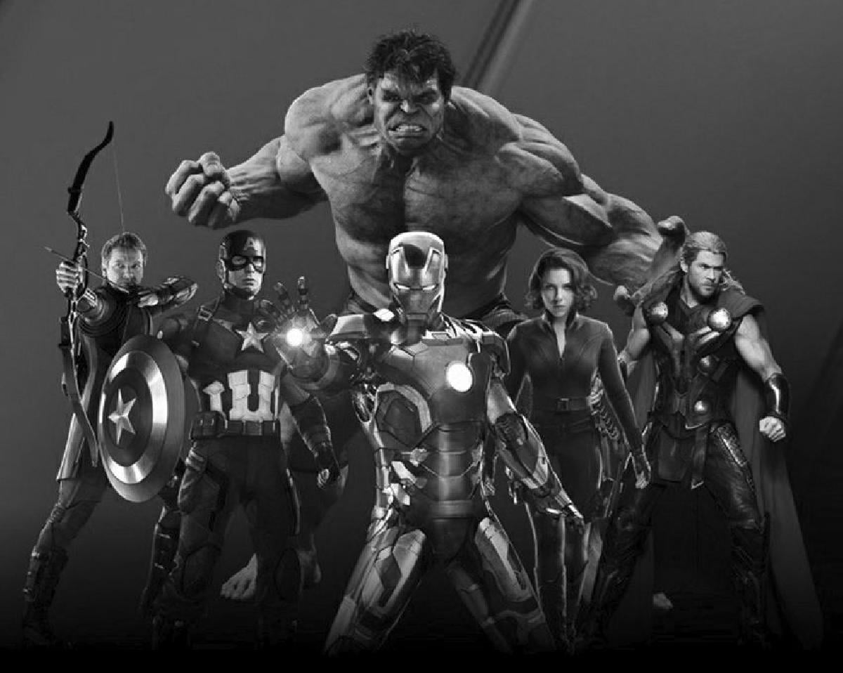 Imagem Litografica dos Vingadores