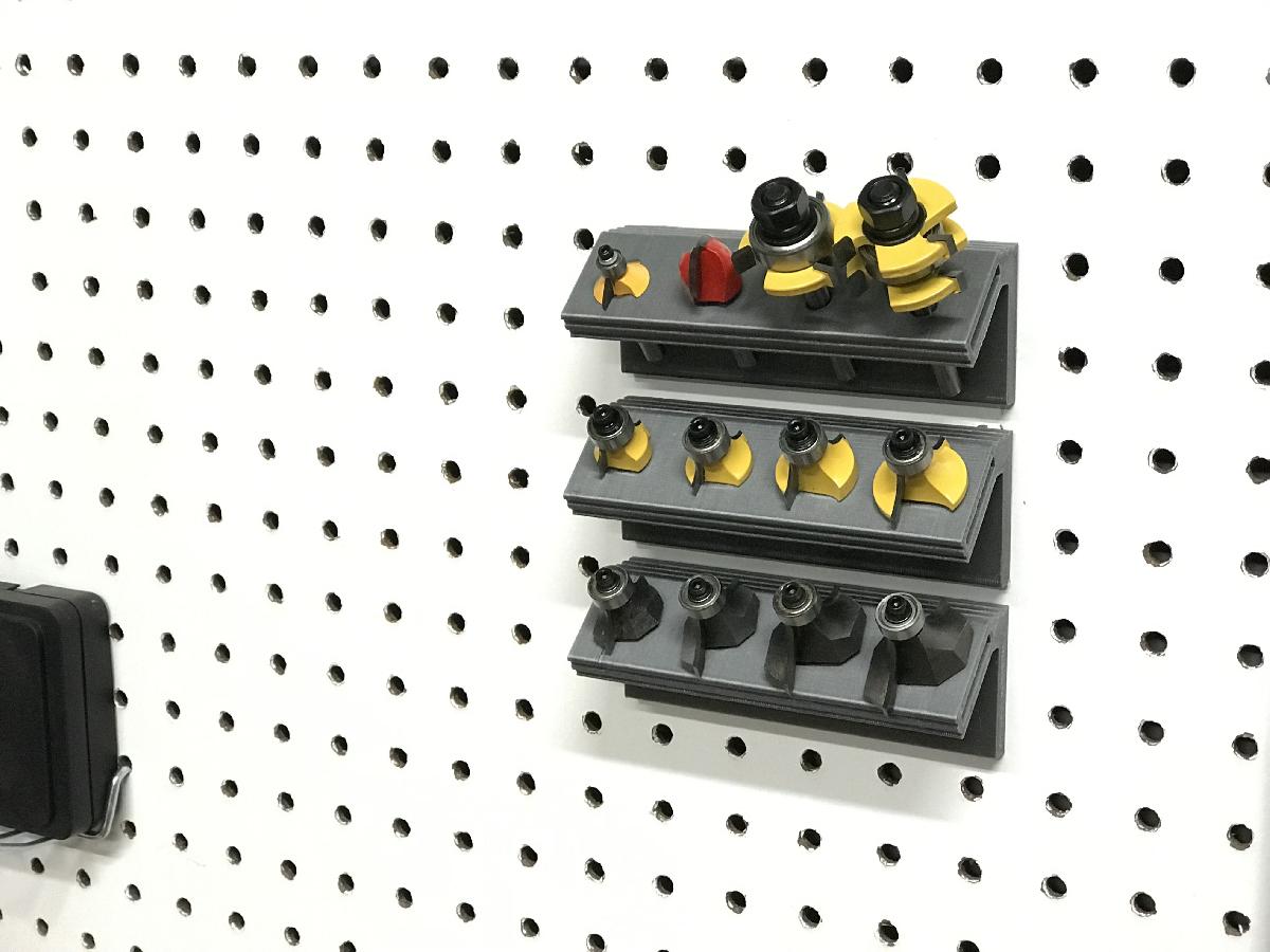 Caddy de Placa de Furadeira para Bits de Router