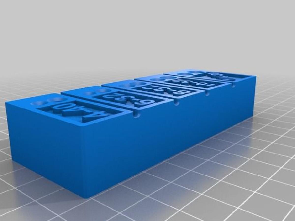 Suporte para brocas e tarraxas para tamanhos comuns de #4 a 1/4