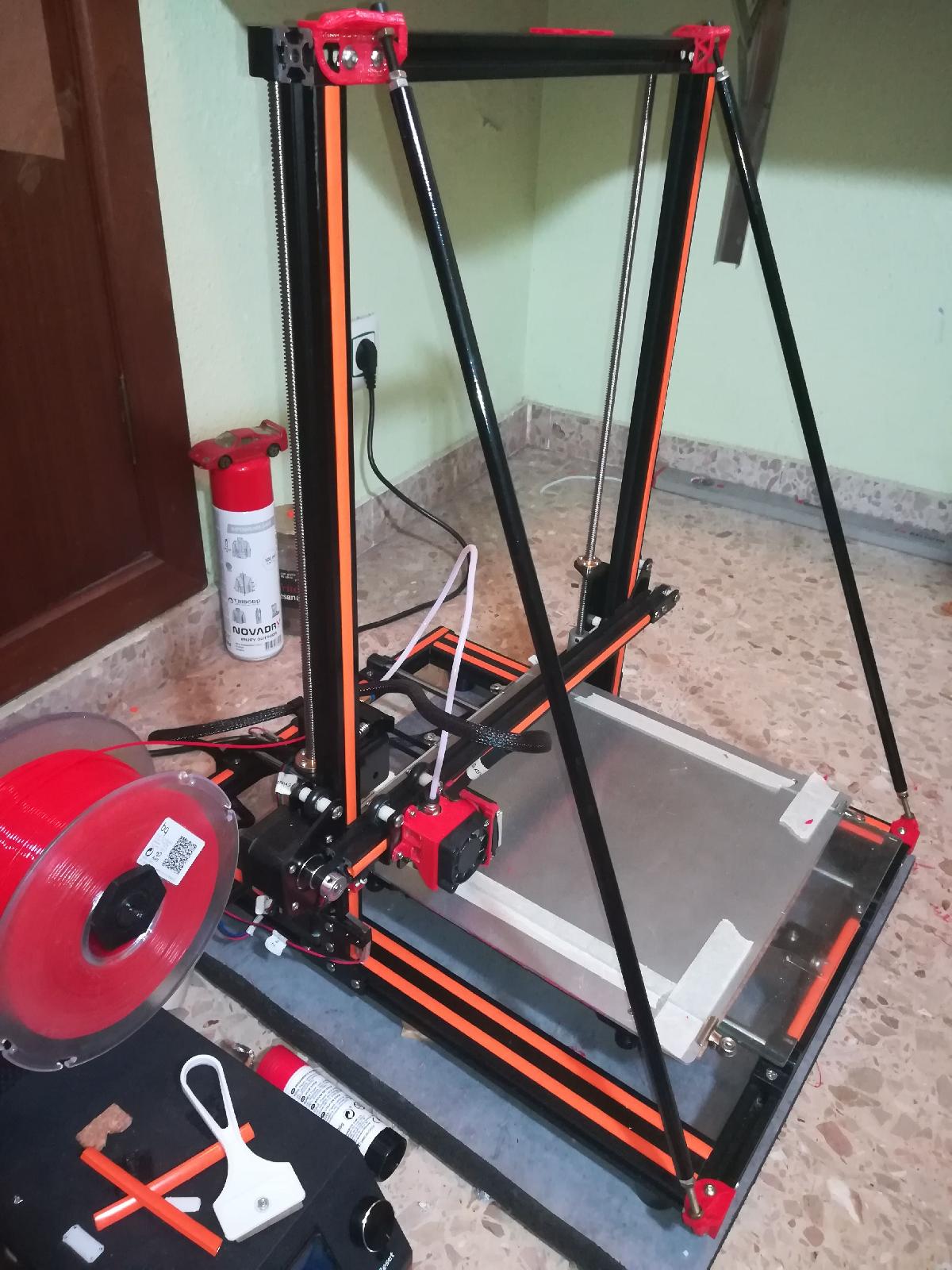 Reforco frontal da impressora
