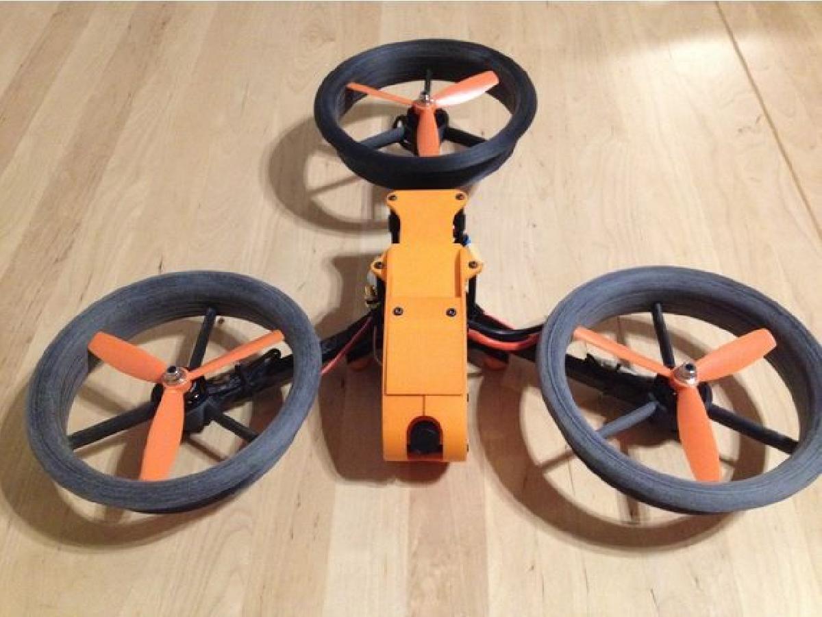 Dutos de 5 e 6 polegadas para Tricopter Mini / Baby, (Fusion 360)