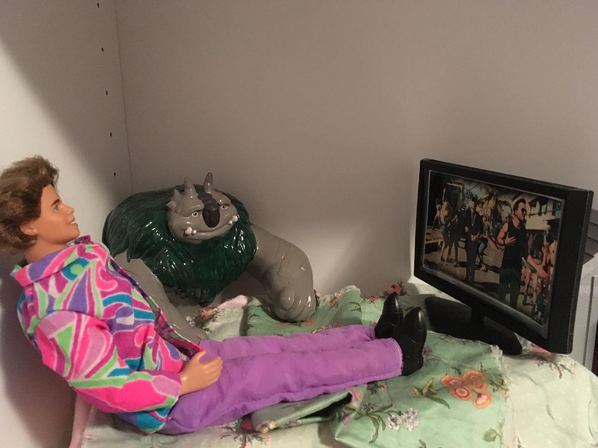 TV de tela plana da Barbie