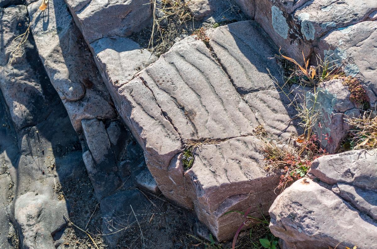 Rugosidades de areia fossilizadas