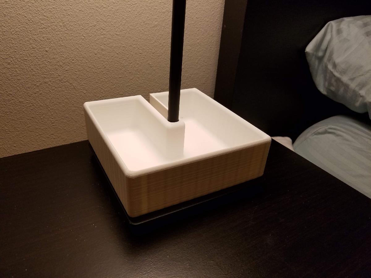 Caixa de Apoio Noturna para Lampada Hemma Ikea Melhorada