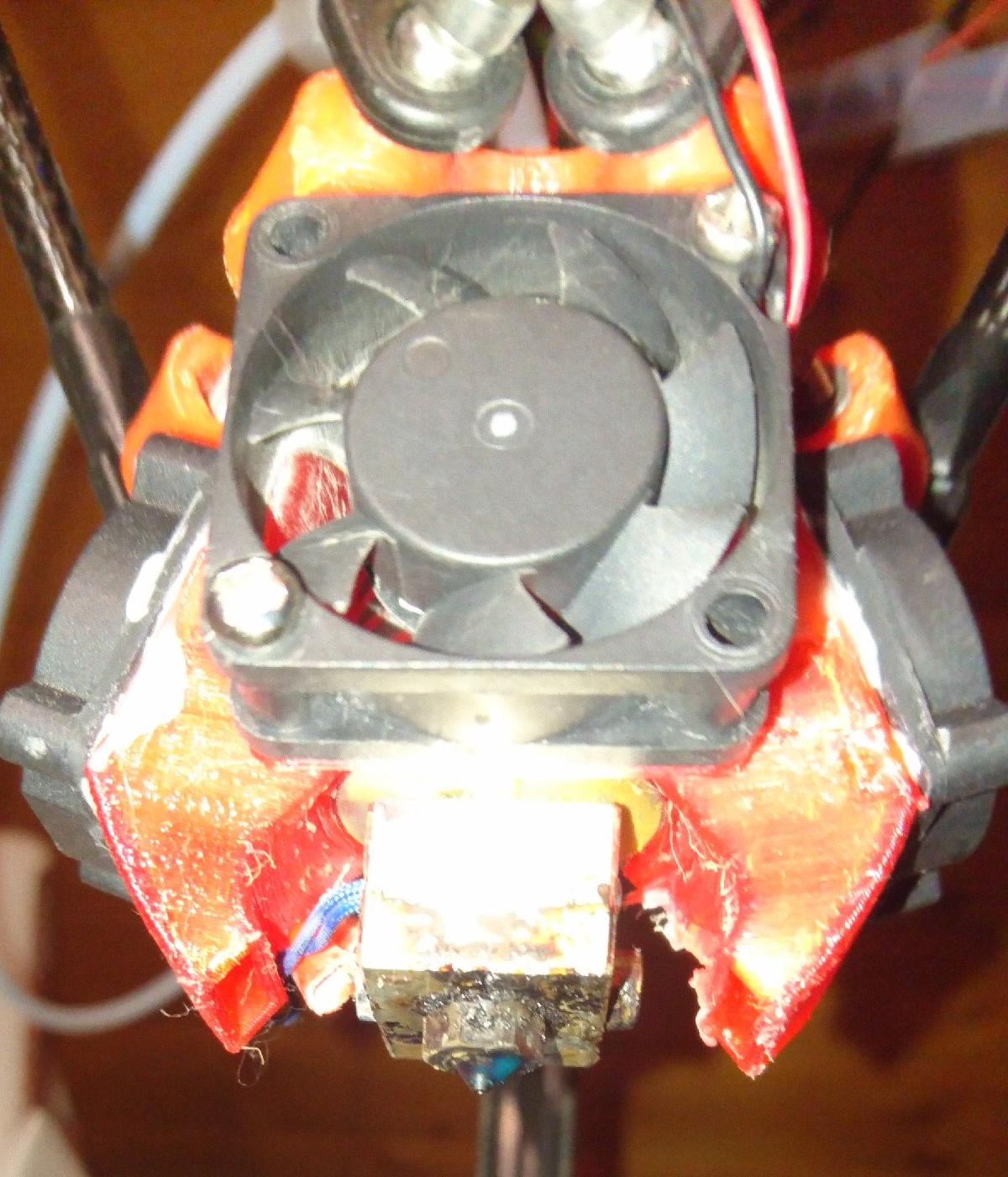 suporte para ventilador de resfriamento dual de 25mm E3D v6