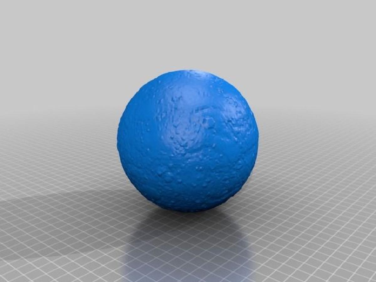 Litofania / modelo 3D de Mercurio