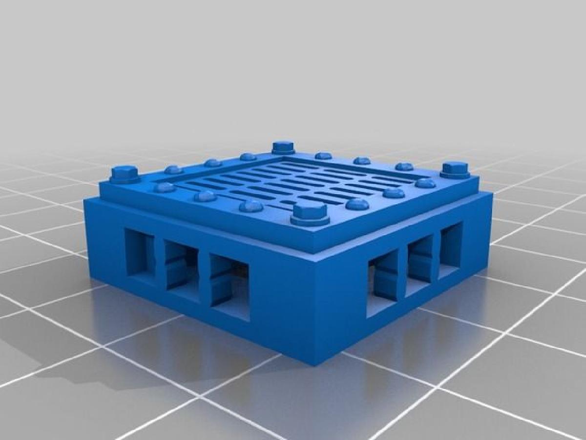 Grelha de piso com abertura