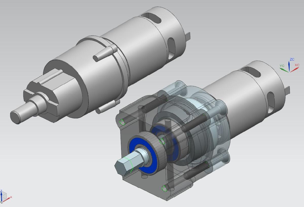 Motor de Furadeira Sem Fio Harbor Freight e Conversao de Caixa de Engrenagens BB