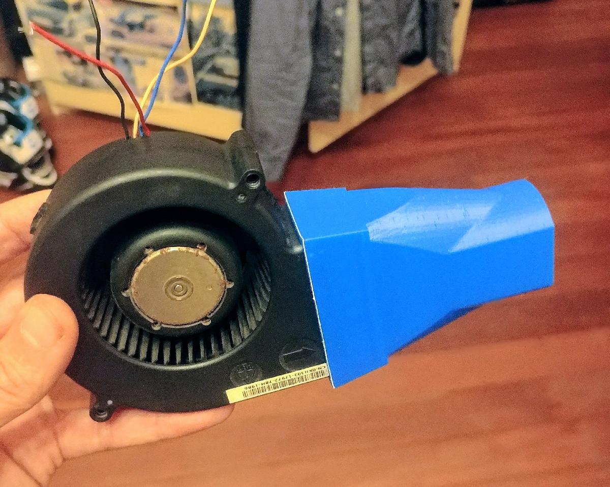 Duto de ventilador de servidor de soprador BBQ 97mm para 40mm ajuste por pressao 1012 KH302