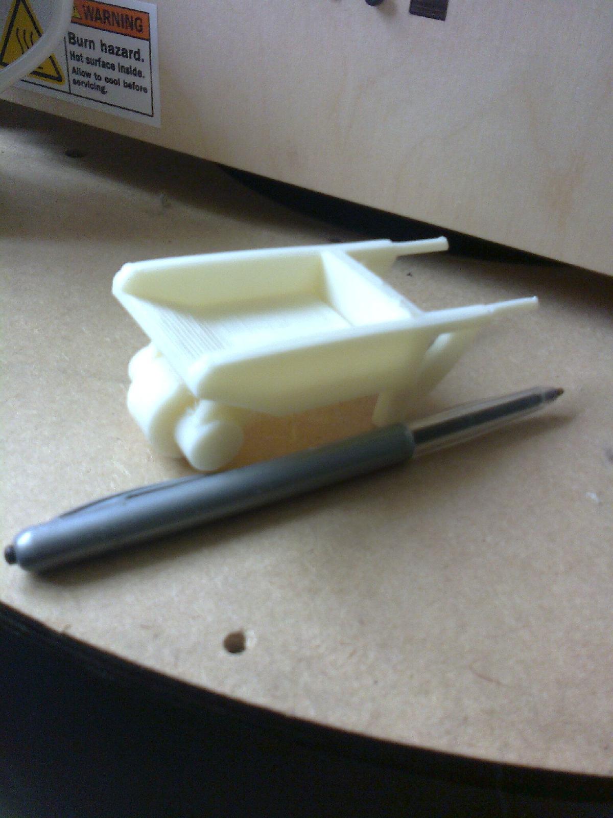 carriola em uma impressao