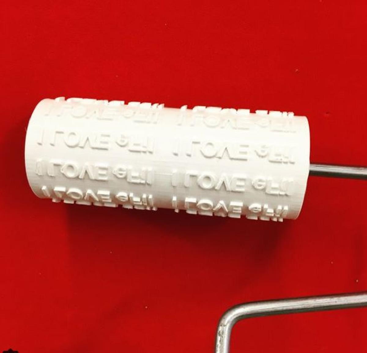 Rolo de pintura personalizado feito com filamento flexivel eFil