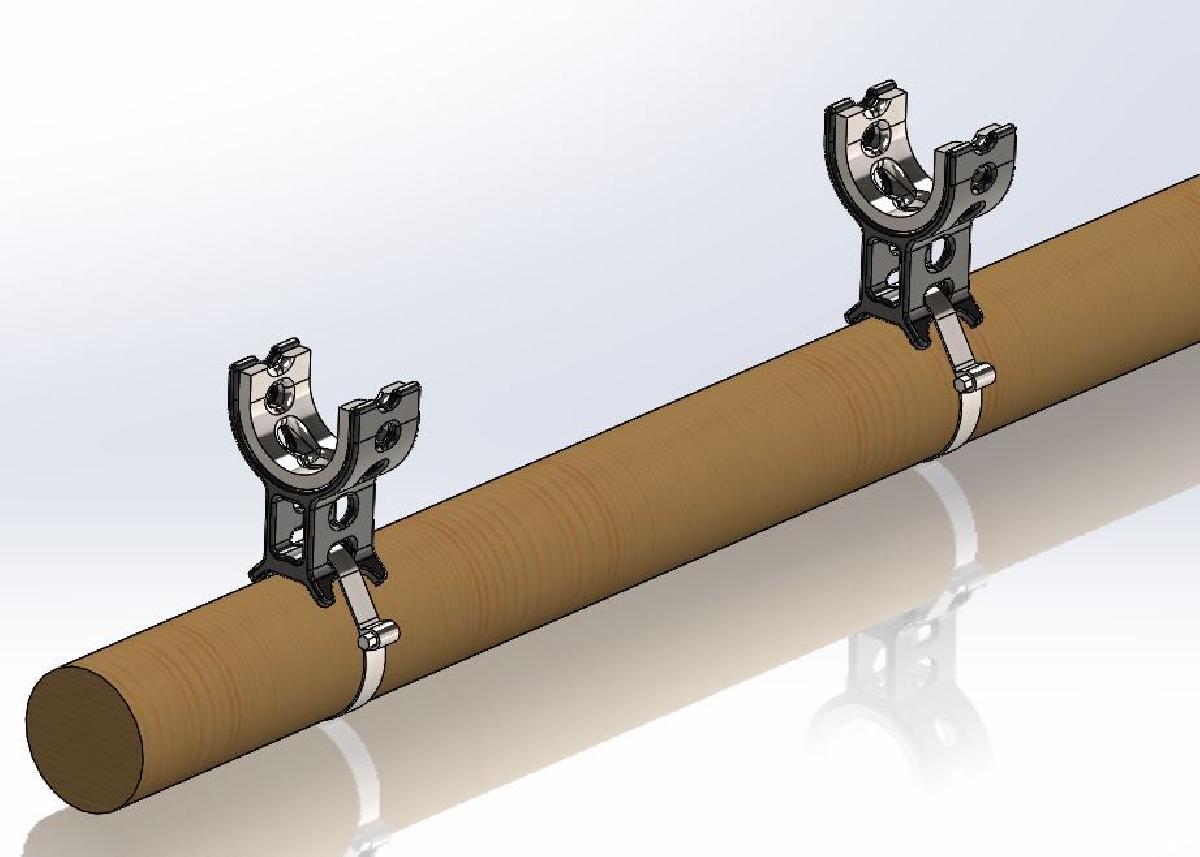 Rifle, Suporte para arco em galhos de arvores