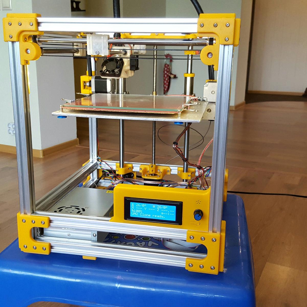 Conjunto de modificacoes para Clone do Ultimaker 2 (UM2)