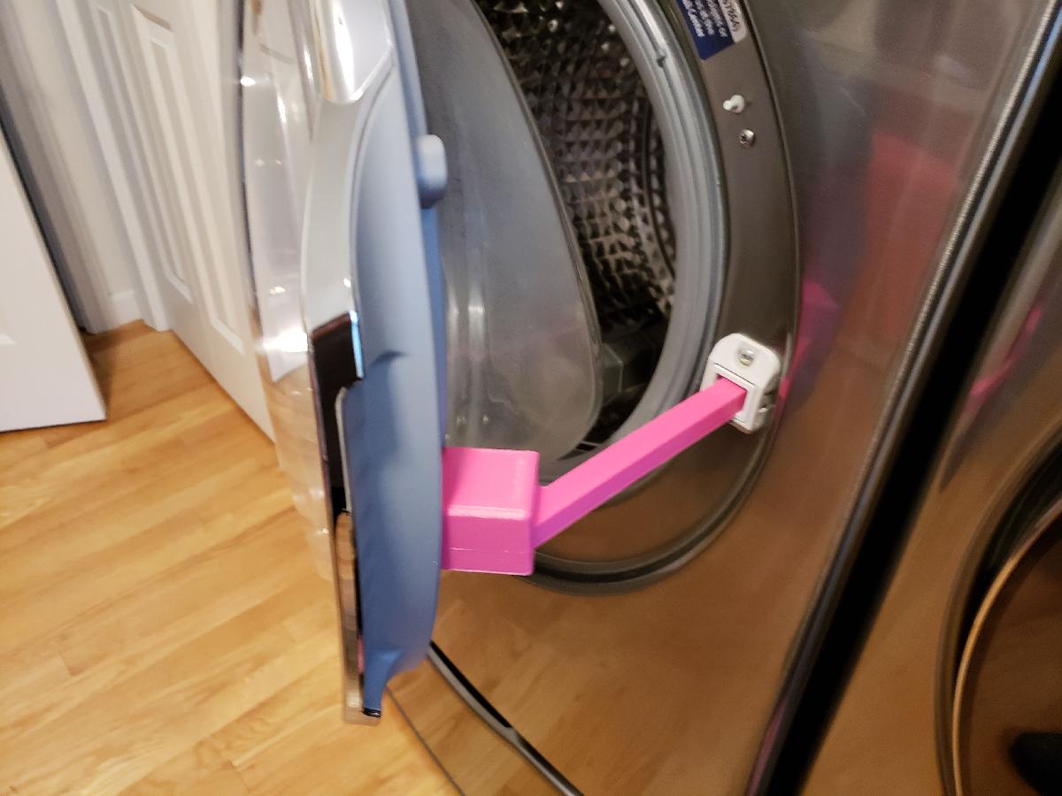 Suporte para porta de maquina de lavar