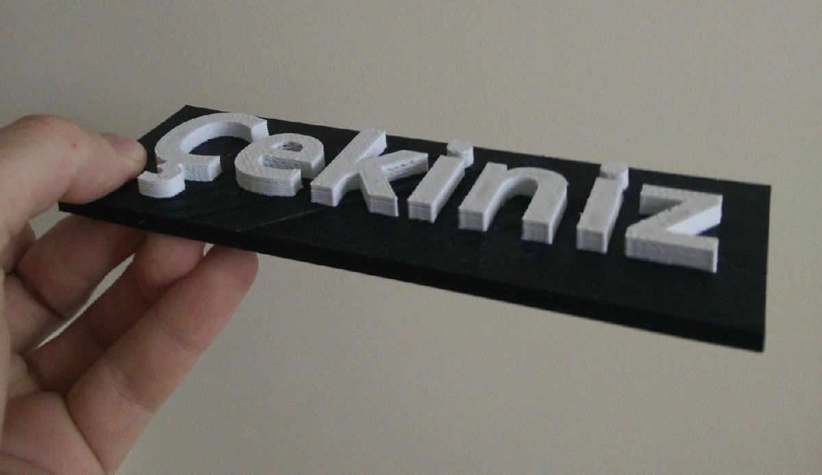 Placa Personalizavel com Placa de Fundo