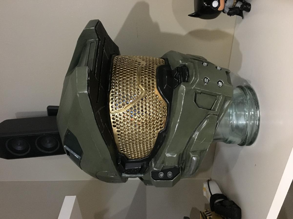 Visor de Alta Detalhe para Capacete Halo 4 Tamanho Completo A