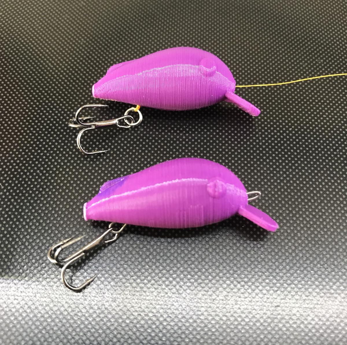 Isca de pesca linha atraves (uma peca!)