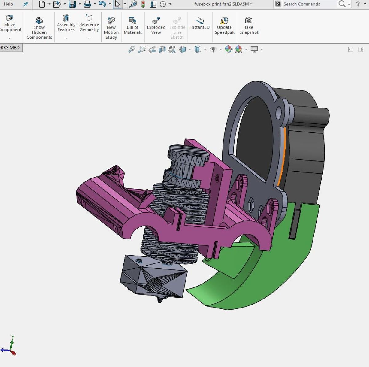 bico do ventilador do hot end FuseBox 1515