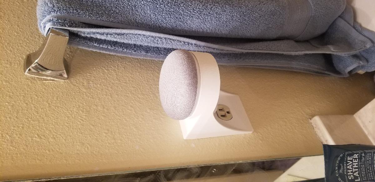 Tampa de tomada do Google Home Mini