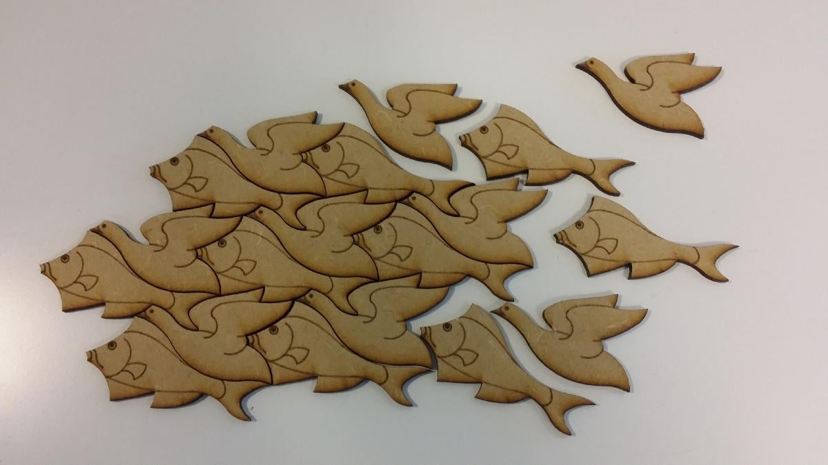 Peixe ou Passaro? Baseado na obra de M C Escher