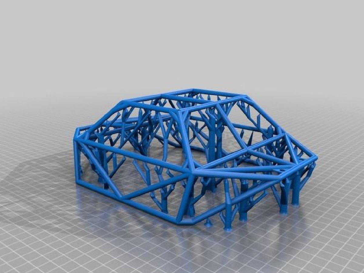 Estrutura do Corpo e Para brisa do Truggy OpenRC