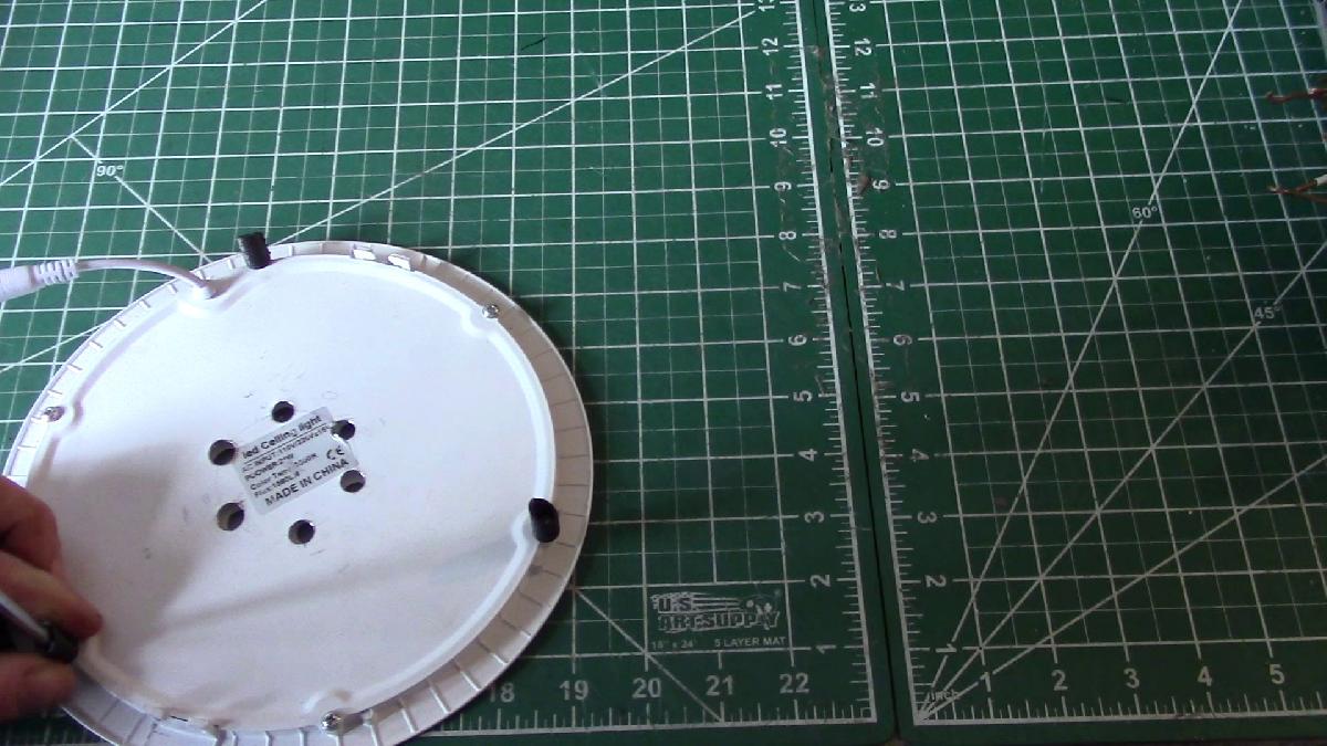 Suporte para lampada LED redonda