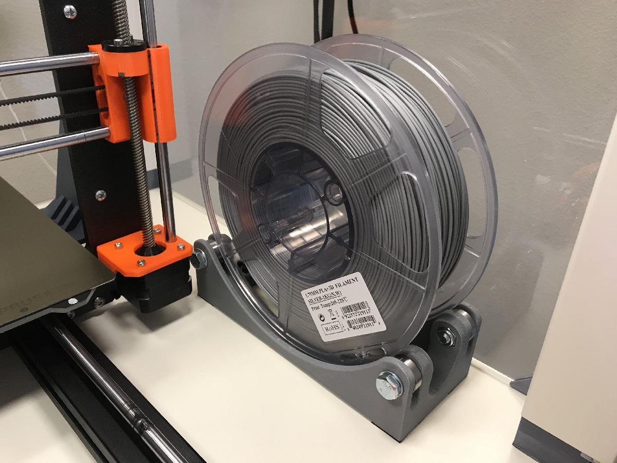 Suporte de carretel de filamento para rolamento 608ZZ com suporte de tubo de PTFE