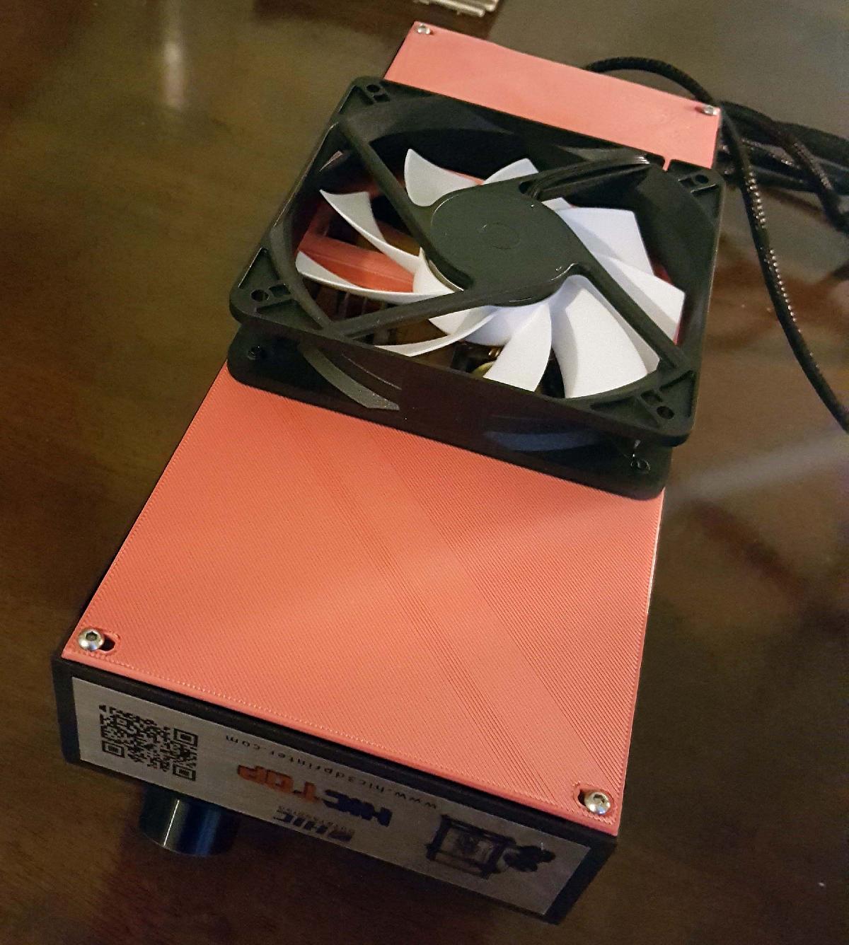Modificacao do ventilador CR10 de 120mm para a caixa de controle