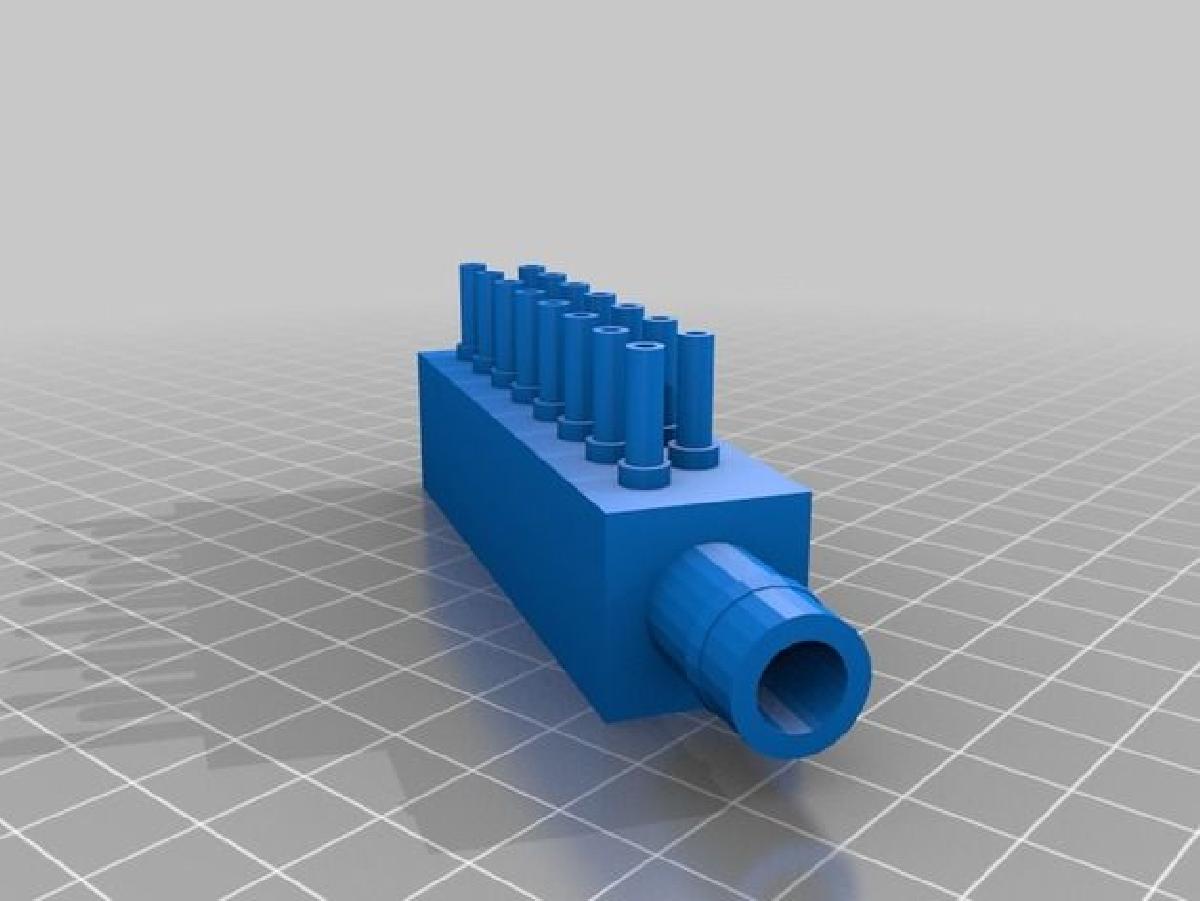 Distribuidor de irrigacao 13mm para 15x 4mm / Hub de irrigacao de jardim 1 2 polegadas para mangueira 15x 4mm