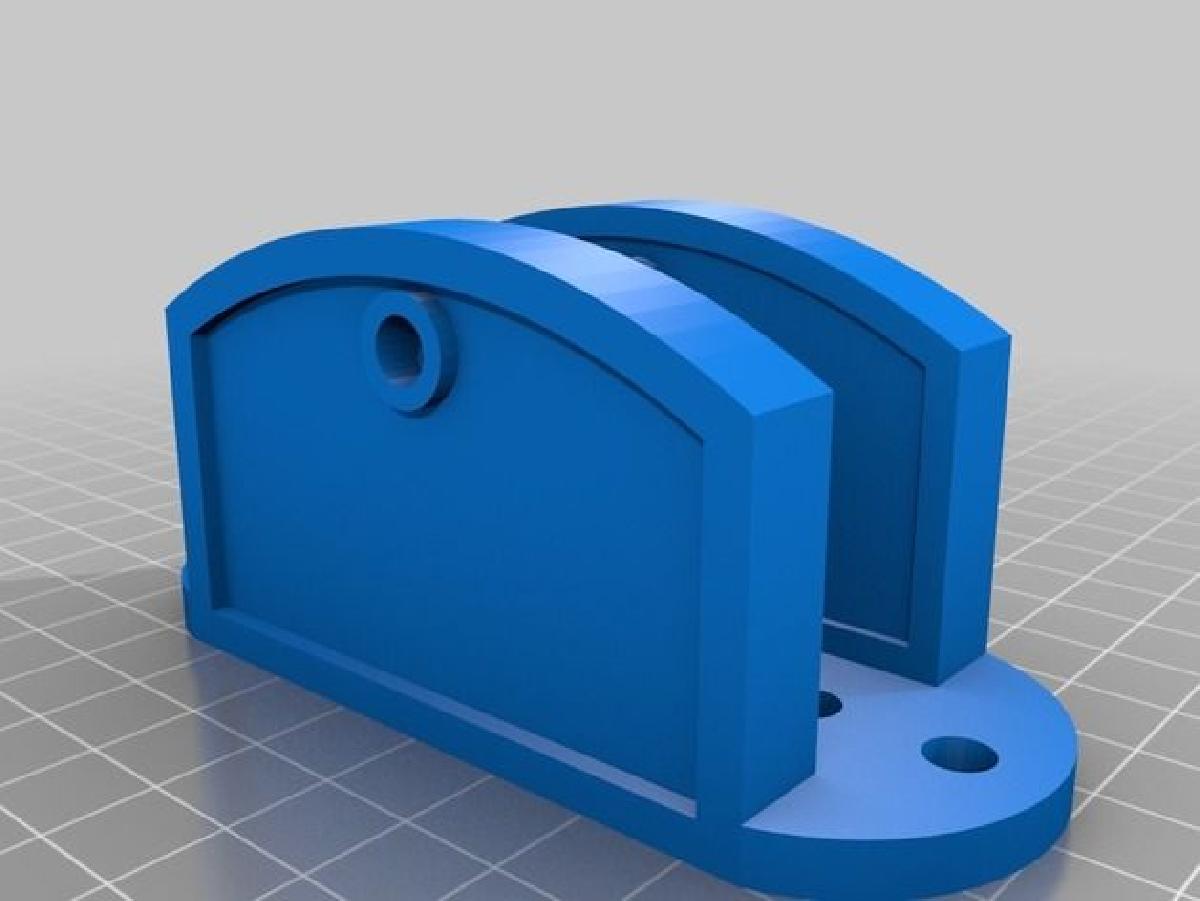 Base de dobradica simples para ripas 1x2